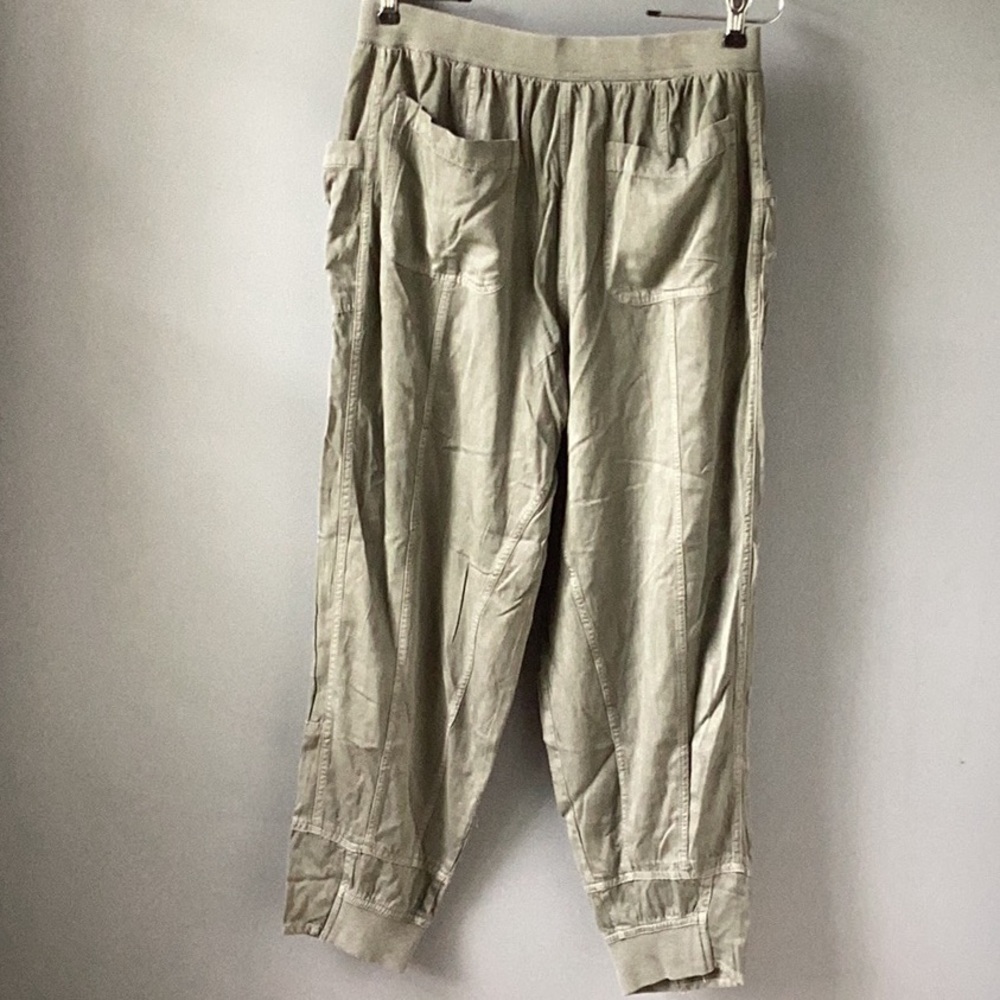 Anthropologie Olive Green Track Jogger Pants - Picture 11 of 15
